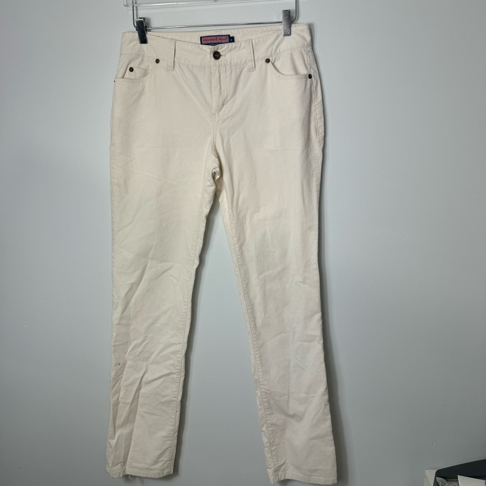 Vineyard Vines White Corduroy pant size 8 1992